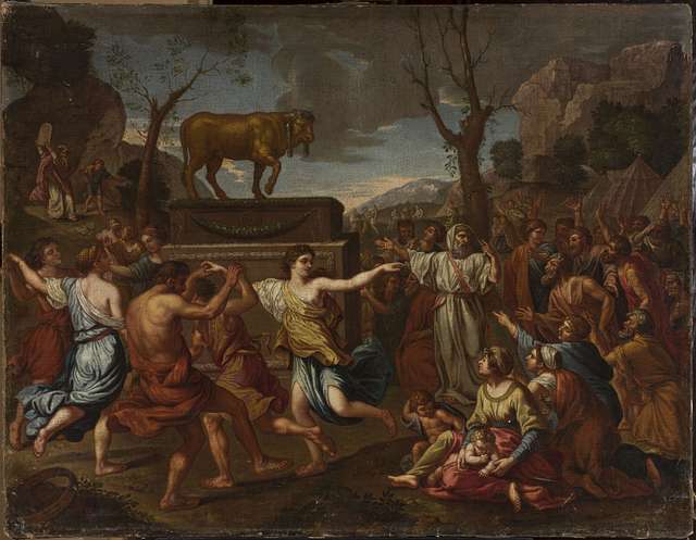 The Adoration of the Golden Calf - Nicolas Poussin