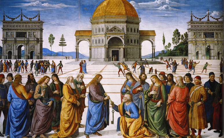 Christ Giving the Keys to St Peter - Pietro Perugino