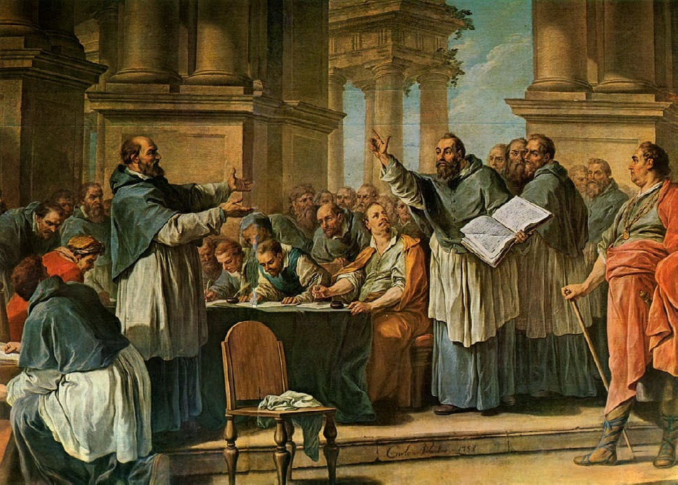 St. Augustine Arguing with the Donatists - Charles-André van Loo