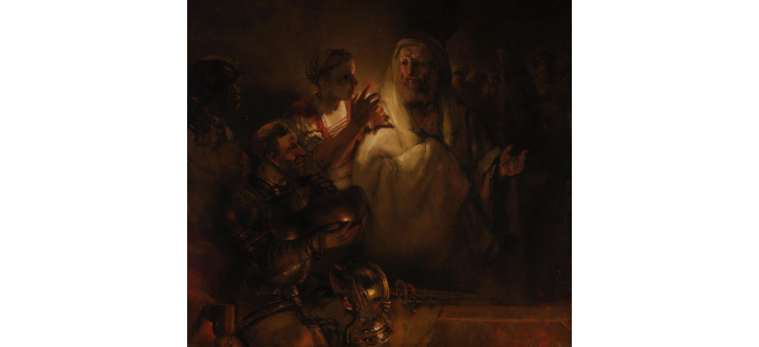 The Denial of Saint Peter - Rembrandt van Rijn