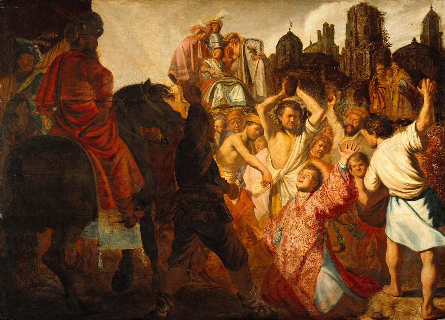 The Stoning of Saint Stephen – Rembrandt