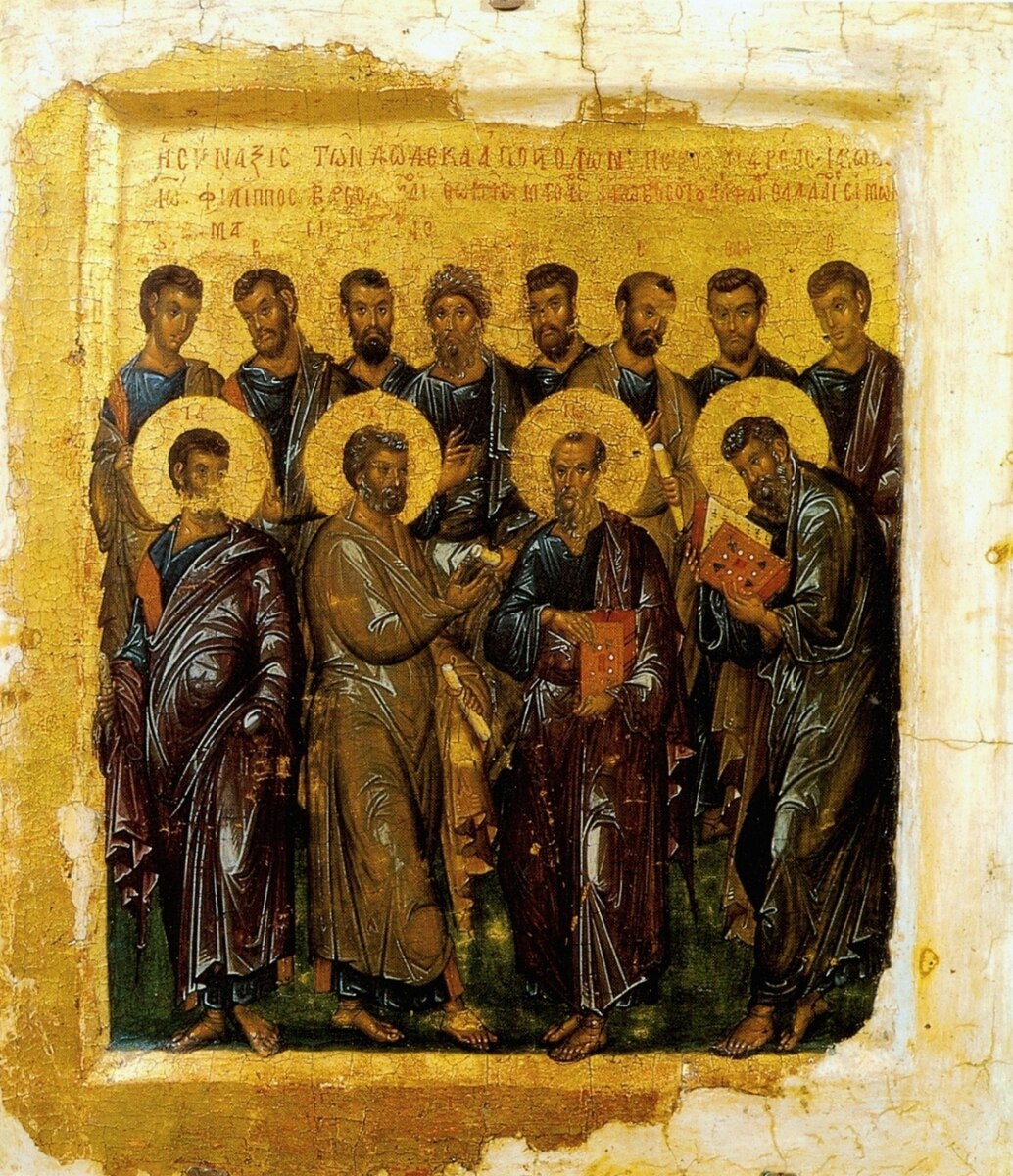 Synaxis of the Twelve Apostles - Anonymous Constantinople master (early 14th c.)